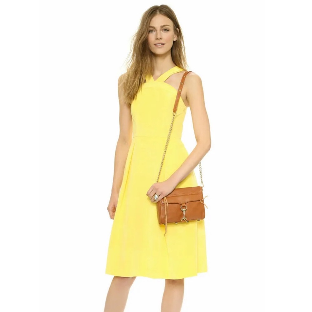 Rebecca Minkoff Tan Leather Crossbody Bag with Gold Hardware - Picture 2 of 6